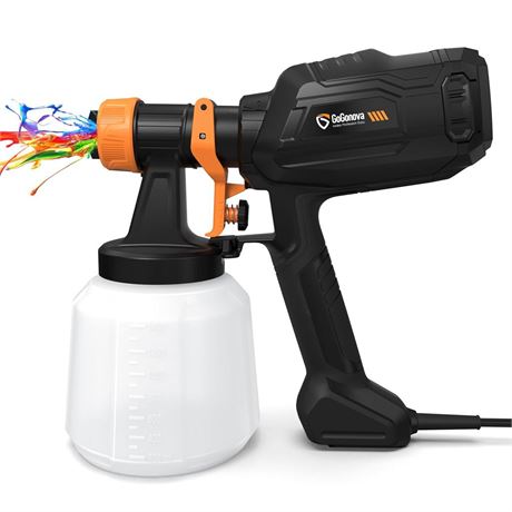 OFFSITE GoGonova Paint Sprayer, 700W HVLP Paint Gun with Cleaning & Blowing