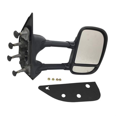 PartsFlow Manual Right Side Door Mirror For 2002-2016 Ford E-350 Super