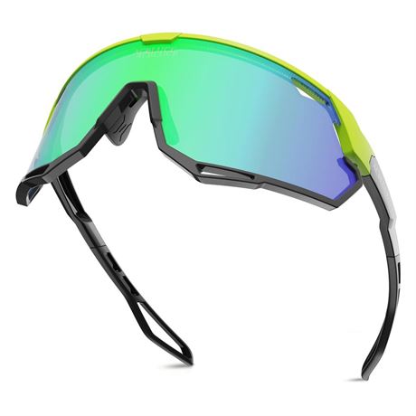 Sports Sunglasses for Men Women, Idea for Cycling Baseball Fishing Running