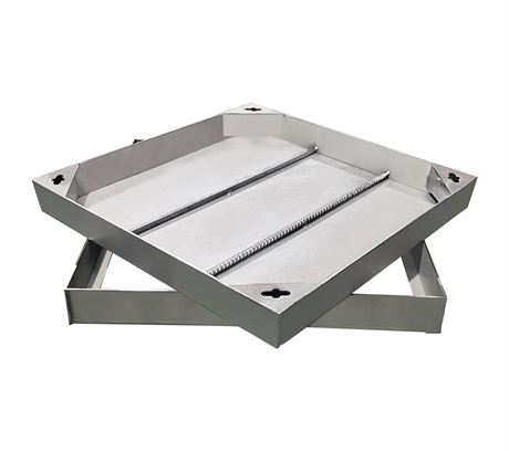 20x20 inch Invisible Stainless Steel Manhole Cover and Frame, Recessed Square