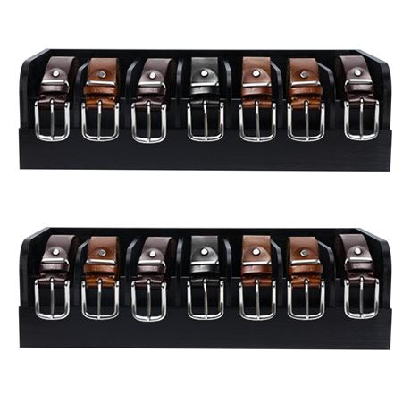 GTI Belt Organizer,2pcs 7 Compartments Belt Organizer for Closet and Drawer,