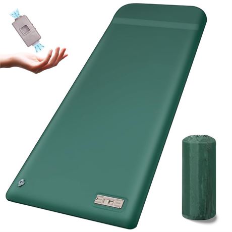 OUTSKIRT Sleeping Pad for Camping with Built-in Pump, Camping Mattress with