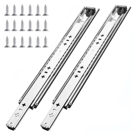 1 Pair 34 Inch 260 Lb Capacity Heavy Duty Drawer Slides(with Stainless