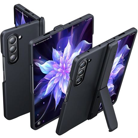 TORRAS Armor Stand Galaxy Z Fold 5 Case, [MIL-Grade Hinge Protection]