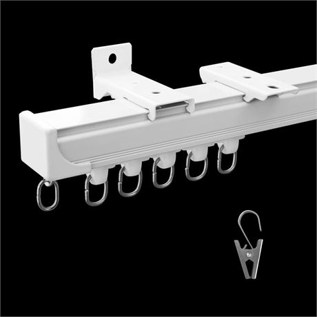 Curtain Tracks Ceiling Wall Mounted Heavy-Duty Curtains Rails Room Divider