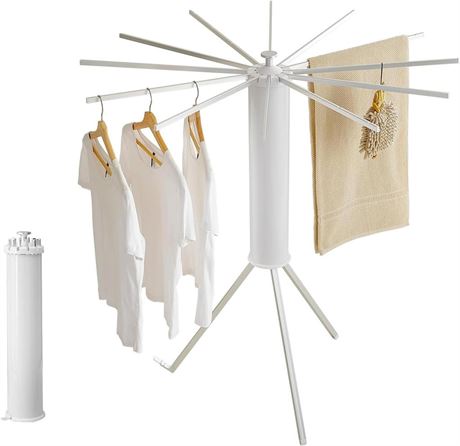 JOOM Tripod Clothes Drying Rack, Garment Rack Portable and Foldable Space