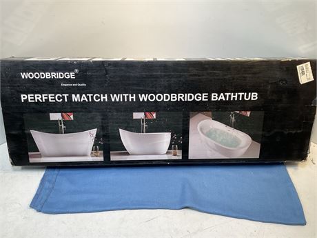 Woodbridge single floor mounted free standing tub filler with hand shower F-0007