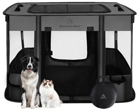 Dog Playpen,Pet Playpen,Foldable Dog Cat Playpens,Portable Exercise Kennel Tent