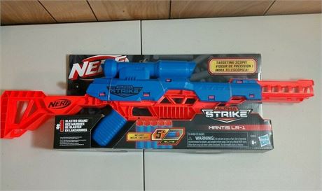 Nerf Alpha Strike Mantis LR-1 Dart Blaster with Targeting Scope and 5 Official