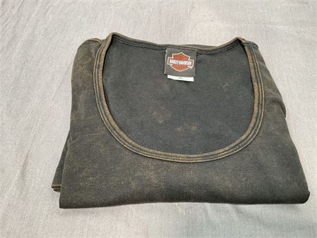 Harley Davidson Tank Top Brown Tie-Dye XL