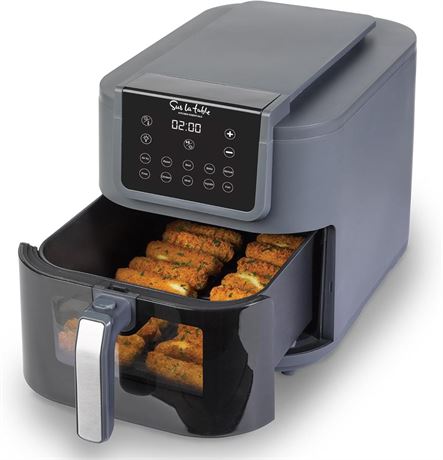 SUR LA TABLE KITCHEN ESSENTIALS 5-in-1 Compact 8-Quart Basket Air Fryer with