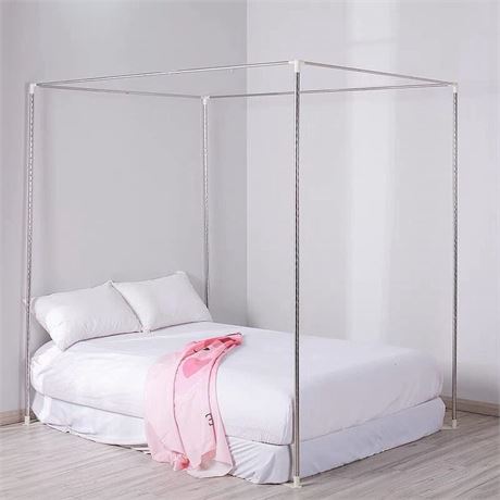 Canopy Bed Frames Post Queen Full Size Stainless Steel Netting bed canopy Frame