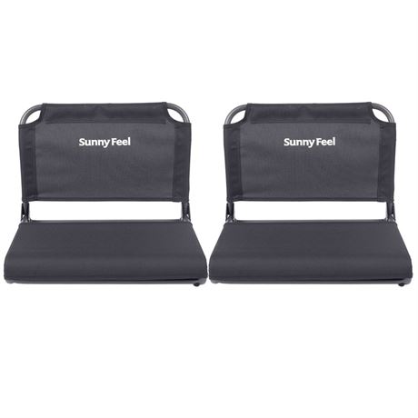 SUNNYFEEL Oversized Stadium Seat for Bleachers with Back Support Extra Wide,