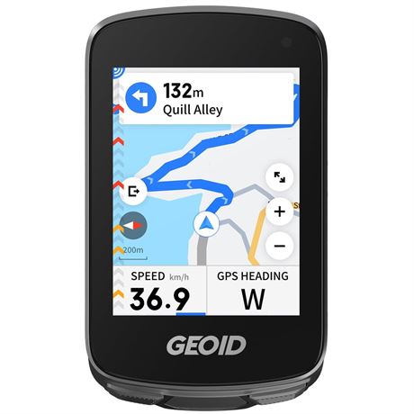 GEOID CC700 Pro 2.8" Color Touchscreen GPS Bike/Cycling Computer, Map