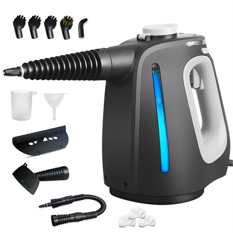 Pressurized Handheld Steam Cleaner with 14 PCS Accessories&Safety Lock,