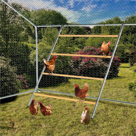 Chicken Coop Roosting Perch Essentials：Perfect for Backyard Poultry, Easy