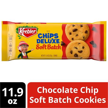 Keebler Soft Baked Chips Deluxe Chocolate Cookies, 11.9 oz