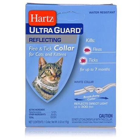Hartz UltraGuard Reflecting Flea & Tick Collar for Cats and Kittens  7 Months