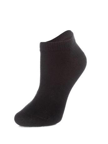Womens No-Nonsense Cotton Ankle Socks - White, Grey and Black | Low Cut, Size