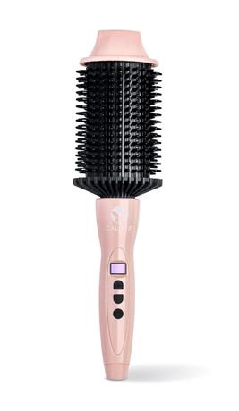 Oval Heated Volumizing Hot Brush with Bag for Styling Curling Straightening