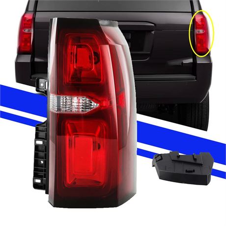 Passenger Right Side Rear Tail Light Assembly Compatible with Chevy Tahoe