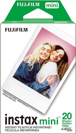 Fujifilm INSTAX Mini Instant Film 2 Pack = 20 Sheets (White) for Fujifilm Mini