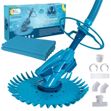 U.S. Pool Supply Professional Automatic Pool Vacuum Cleaner & Hose Set, Octopus