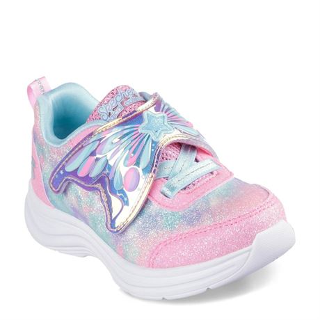 Skechers Kids Girls Glimmer Kicks Sneaker 5 Toddler Pink/Turquoise