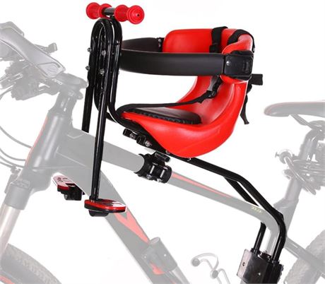 Kids Bike Seat, Baby Bicycle Seat Bearing 50kg Front Mounted Child Bike Seat