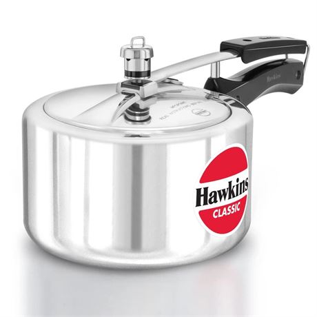 HAWKIN CL3W Pressure Cooker, 3-Liter Wide Mouth, Silver