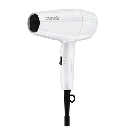 Conair Mid-Size Dryer, 1875 Watts, 2 Heat/Speed Settings, Lightweight Design