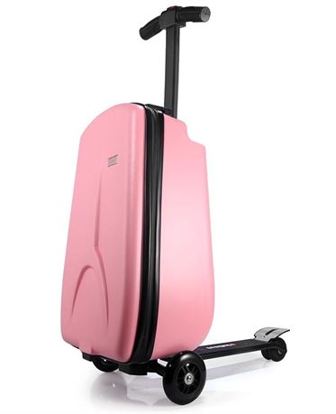 iubest Scooter Luggage for Kids/Adult,Ride On Scooter Suitcase Foldable