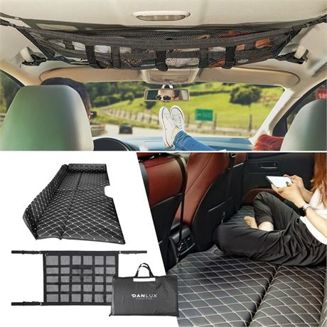 Non Inflatable Car Mattress Set with Extra Storage Space for Car, SUV, Truck