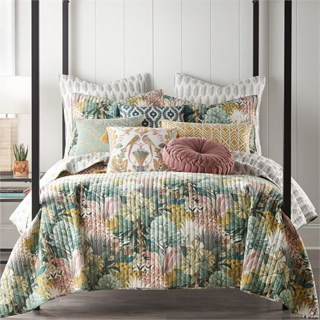Levtex Home - Ashika Quilt Set - Full/Queen Quilt and Two Standard Shams -