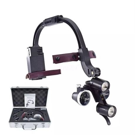 5W Dental Loupes with Light - Portable LED Headlight with 2.5X Magnification