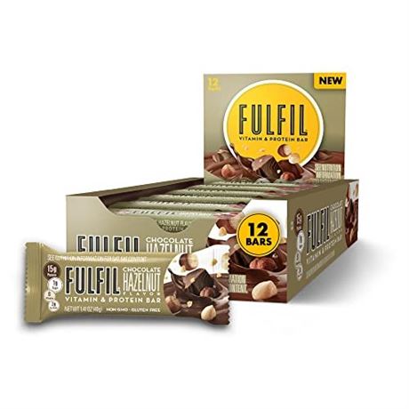 FULFIL Vitamin & Protein Bar  Chocolate Hazelnut  12 Pack