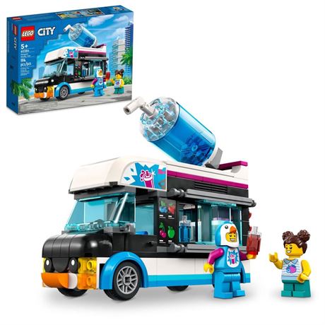 LEGO City Penguin Slushy Van Building Toy - Featuring a Truck and Costumed