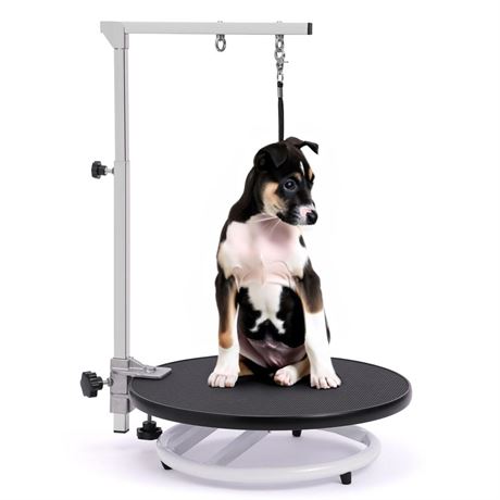 Dog Grooming Table for Small Dogs - 360 Rotating Grooming Table for Dogs at