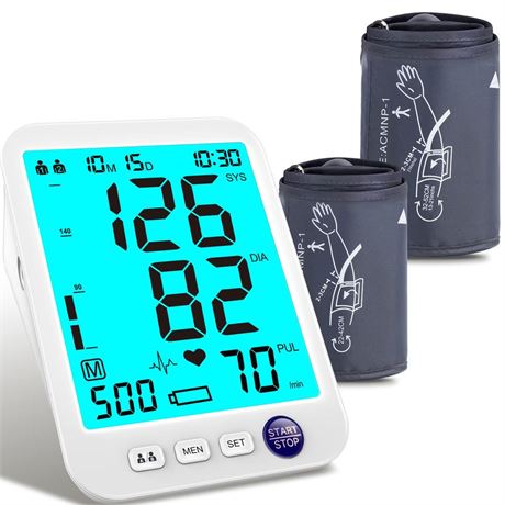 Blood Pressure Monitor-Automatic Blood Pressure Machine XL Cuff for Big Arms