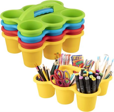 Classroom Caddy,12x9.5x5.1 inches, Assorted Colors, Color Assortment Will Vary,