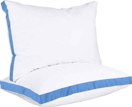 Utopia Bedding Bed Pillows for Sleeping Queen Size (Blue), Set of 2, Cooling