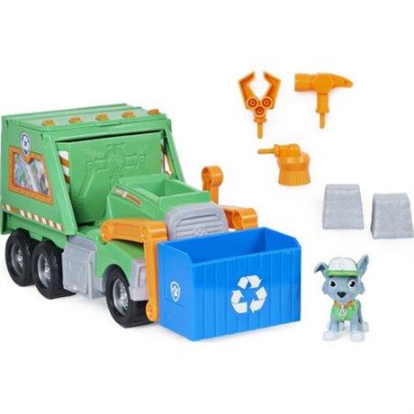 Paw Patrol Rocky's Reuse It Deluxe Truck with Collectible Figure and 3 Tools