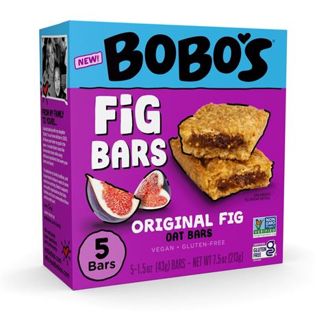 Bobo's Bobo’s Original Fig Bar, 5 Pack of 1.5oz bars