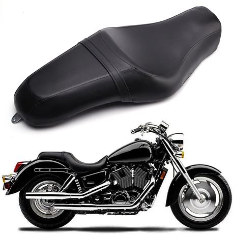 Motorcycle Seats - Front Driver Rear Passenger Two Up Leather Seat Cushion