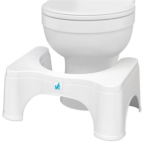 Squatty Potty Original Toilet Stool 2.0 Base 7", White, 1 Count 1 Count (Pack