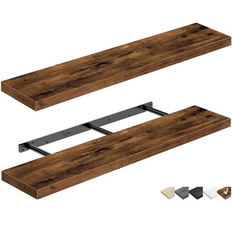 QEEIG Bathroom Shelves 48 inches Long Wall Shelf Large Extra Long 48 x 9 inch