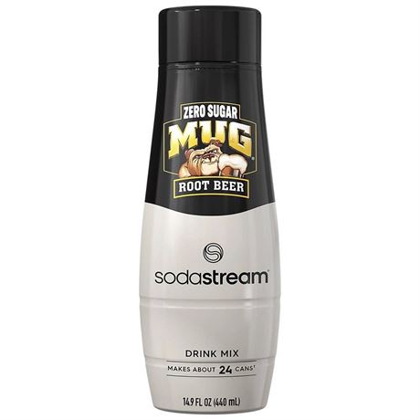 SodaStream Mug Zero Sugar Drink Mix/4 bottles