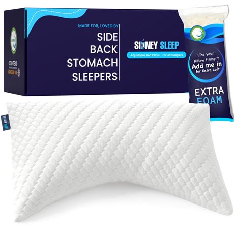 Sidney Sleep Pillow for Side and Back Sleepers - Comfort for Neck and Shoulder