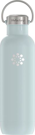LIfeFactory Stainless Steel Vacuum-Insulated Sport Bottle, 24 Ounce, Mint 24