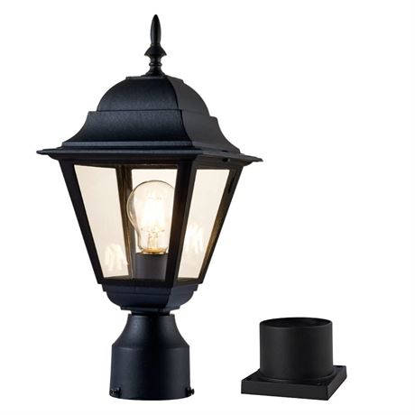 Outdoor Post Light,Lamp Post Light Fixture,Post Lantern with Pier Mount